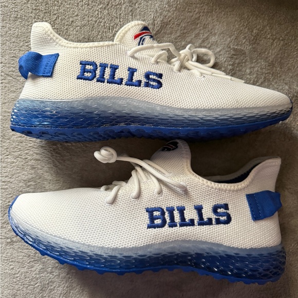 COPY - Men's White and Blue Athletic Shoes - Picture 3 of 5